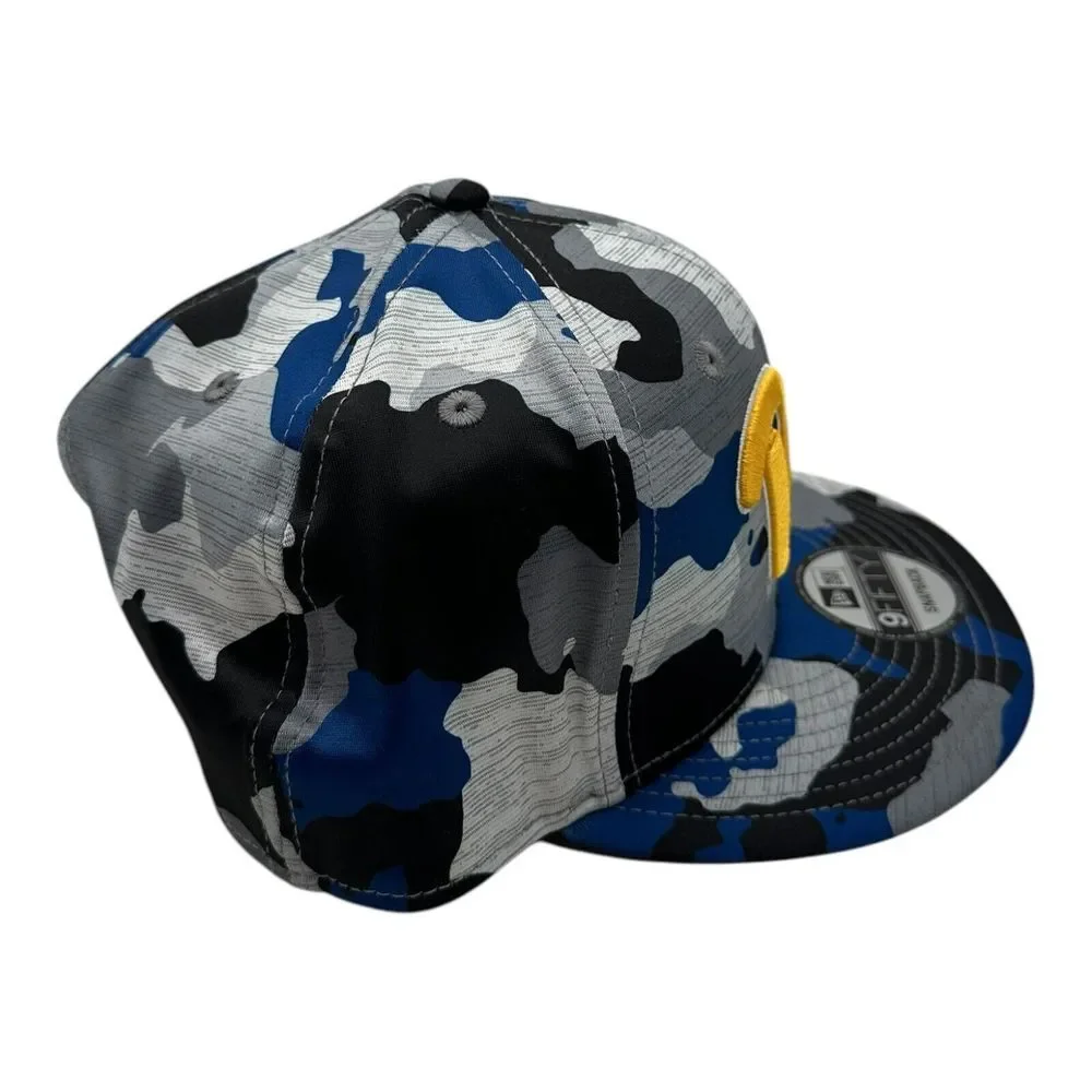 New Era 9Fifty Pittsburgh Panthers Snapback Hat Cap Grey Blue Camo‎ Pitt NCAA